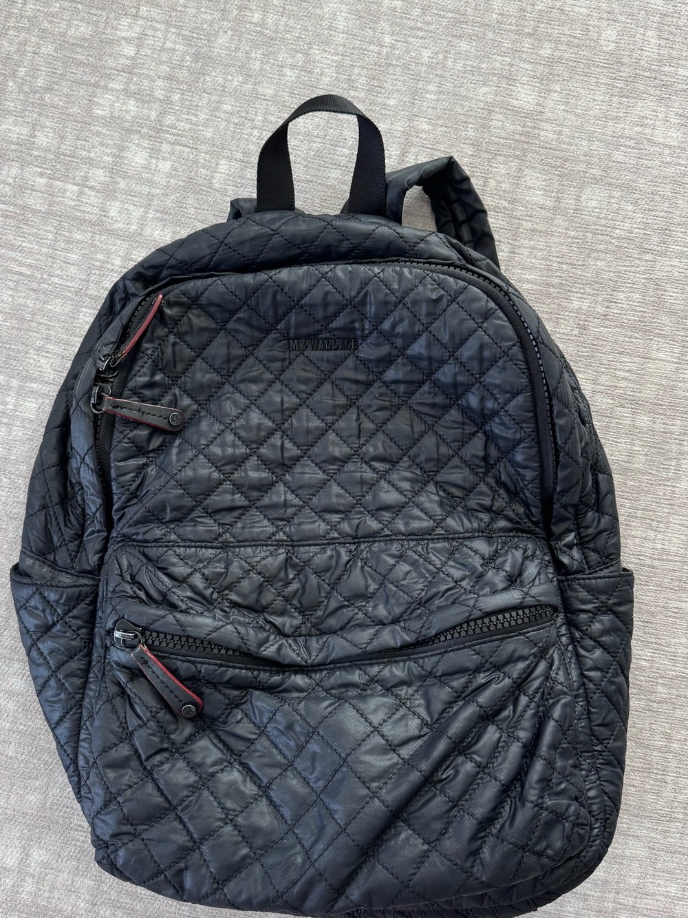 MZ Wallace Black Quilted Backpack